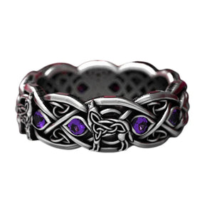 Amethyst Wolf Mission Ring